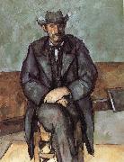 Paul Cezanne farmers sitting oil painting reproduction